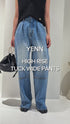 HIGH RISE TUCK WIDE PANTS /Y253-31101